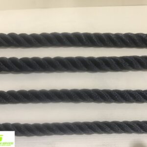 12MM POLYESTER ROPE BLACK X METRES
