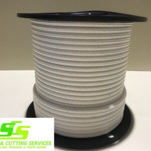 Rigging Cord White 6mm x 100mtr Double Braid Polyester