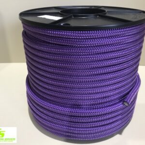 Sailing Rope Double Braid Polyester 12mm x 100m Purple