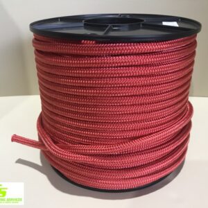 Sailing Rope Double Braid Polyester 12mm x 100m Solid Red