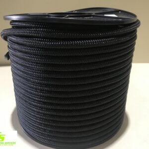 POLYESTER DOUBLE BRAID 12MM x 100MTR Solid BLACK
