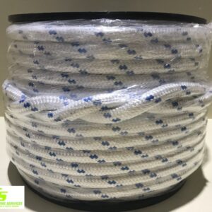 POLYESTER DOUBLE BRAID 16MM X 100MTR Blue Fleck