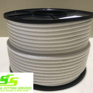 Sailing Rope Double Braid Polyester 8mm x 100m spool white