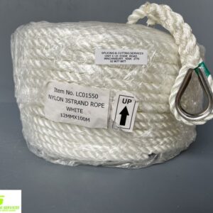 Anchor Rope Nylon 12mm x 100mtr W/ stainless thimble