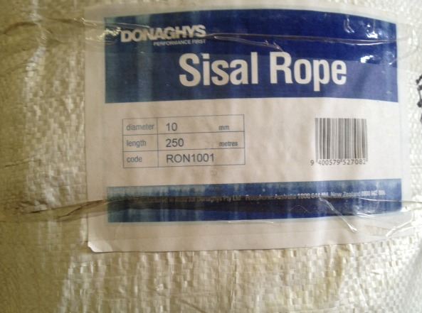 SISAL ROPE 10mm x 250m Coil