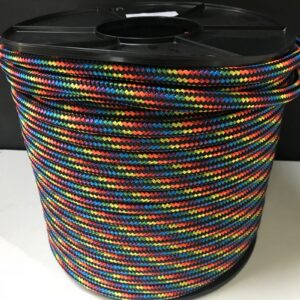 Sailing rope Double Braid Polyester 10mm x 100m Rainbow