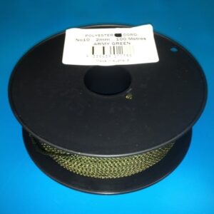 Hootchie Cord 2mm x 100m Spool Army Green FREE SHIPPING