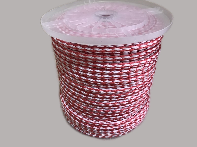 WATER SKI ROPE 10mm x 125m SPOOL RED /WHITE