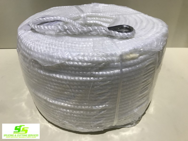 Donaghy's Anchor Rope P/E Silver 8mm x 250mtr