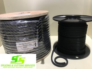 BLACK POLYESTER & DOCK LINE