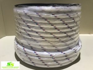 LOWERING ROPE 16mm x 50m D/BRAID POLYESTER R/B