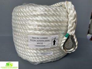 Anchor Rope Nylon 14mm x 100mtr W/ Stainless thimble