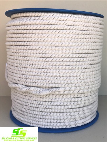 Braided Cotton Sashcord 5mm x 250m Spool - Image 2
