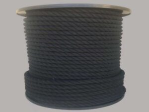 12mm x 100mtr COTTON ROPE BLACK