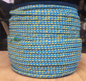 polyethylene monofliament rope blue & gold